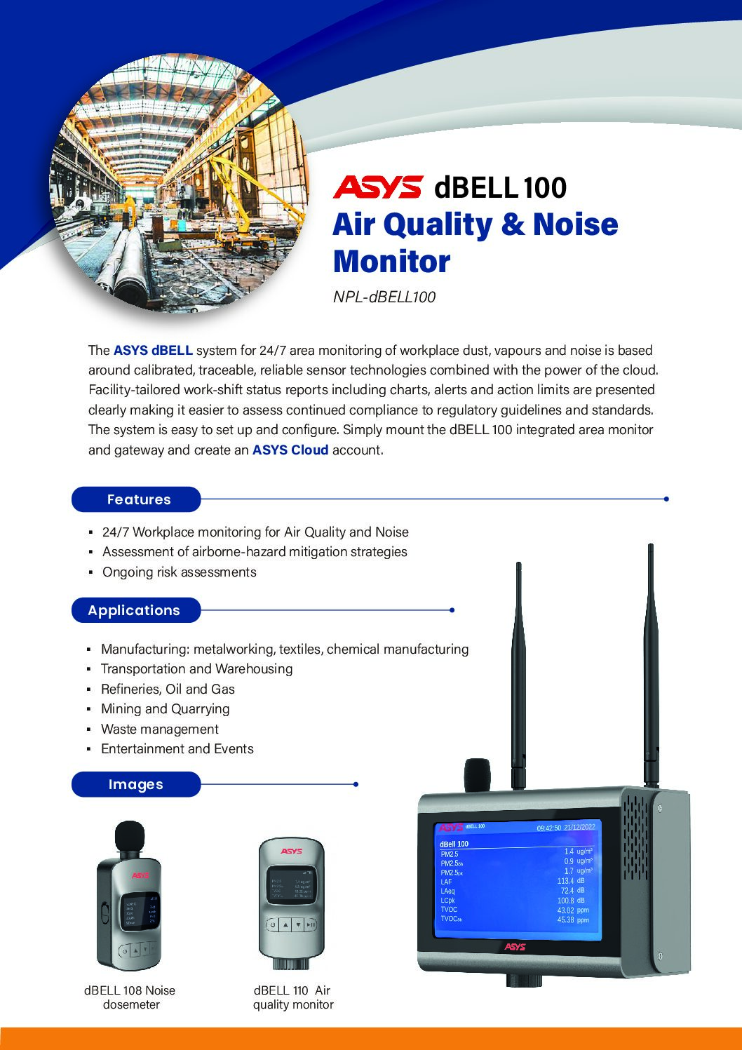 Datasheet Asys dBell 100