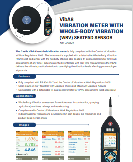 Vibration Meter with Whole Body Vibration