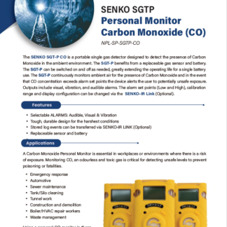 Personal Monitor Carbon Monoxide (CO)