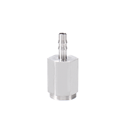 Particles Plus Inlet Fitting Barbed 1-8 inch - Stainless Steel - NPL-PS-12005